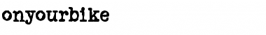 Download OnYourBike Regular Font Title Preview