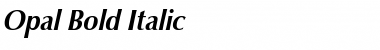 Download Opal Bold Italic Font Title Preview