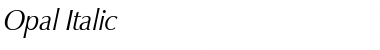 Download Opal Italic Font Title Preview