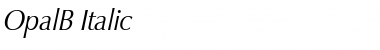 Download OpalB Italic Font Title Preview