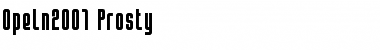 Download Opeln2001 Prosty Regular Font Title Preview