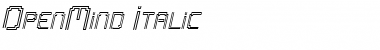 Download OpenMind Italic Font Title Preview