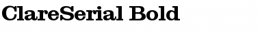 Download ClareSerial Bold Font Title Preview