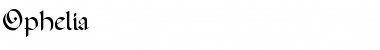 Download Ophelia Medium Font Title Preview