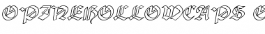 Download OpineHollowCaps Oblique Font Title Preview