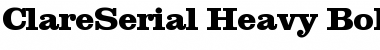Download ClareSerial-Heavy Bold Font Title Preview