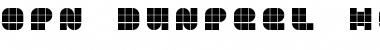 Download OPN DunPeel Heat Regular Font Title Preview