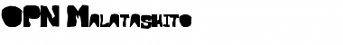Download OPN Malatashito Regular Font Title Preview