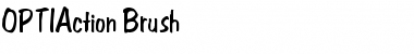 Download OPTIAction-Brush Medium Font Title Preview