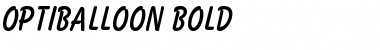 Download OPTIBalloon Bold Font Title Preview