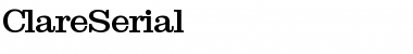 Download ClareSerial Regular Font Title Preview