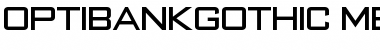Download OPTIBankGothic Medium Font Title Preview