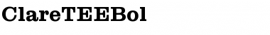Download ClareTEEBol Regular Font Title Preview