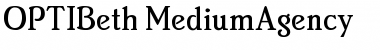 Download OPTIBeth Medium Font Title Preview