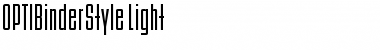 Download OPTIBinderStyle Medium Font Title Preview