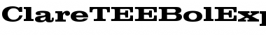 Download ClareTEEBolExp Regular Font Title Preview