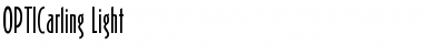 Download OPTICarling Regular Font Title Preview