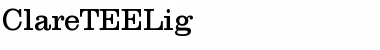 Download ClareTEELig Regular Font Title Preview