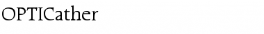 Download OPTICather Medium Font Title Preview