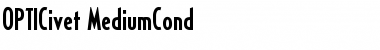 Download OPTICivet Medium Font Title Preview