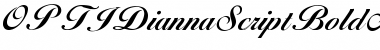 Download OPTIDiannaScriptBoldAgency Regular Font Title Preview