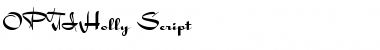 Download OPTIHolly Regular Font Title Preview
