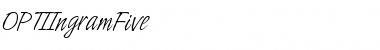 Download OPTIIngramFive Medium Font Title Preview