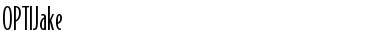 Download OPTIJake Medium Font Title Preview