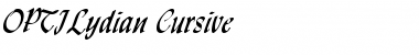 Download OPTILydian Medium Font Title Preview