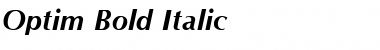 Download Optim Bold Italic Font Title Preview