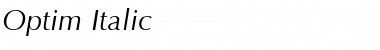 Download Optim Italic Font Title Preview