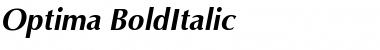 Download Optima BoldItalic Font