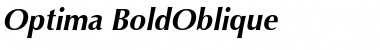 Download Optima BoldOblique Font Title Preview