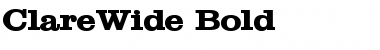Download ClareWide Bold Font Title Preview