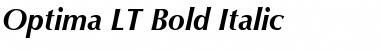 Download Optima LT Bold Italic Font Title Preview