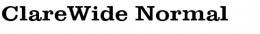 Download ClareWide Normal Font Title Preview