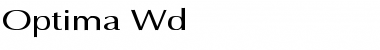 Download Optima Wd Regular Font Title Preview