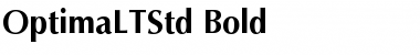 Download Optima LT Std Bold Font Title Preview