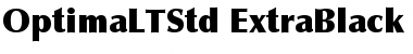 Download Optima LT Std ExtraBlack ExtraBlack Font Title Preview