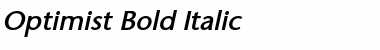 Download Optimist Bold Italic Font Title Preview