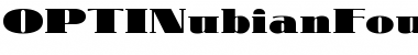 Download OPTINubianFoundry Regular Font Title Preview