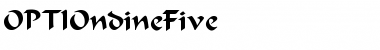 Download OPTIOndineFive Regular Font Title Preview