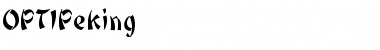 Download OPTIPeking Regular Font Title Preview