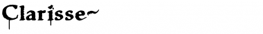 Download Clarisse~ Regular Font Title Preview