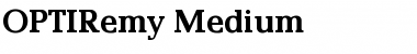 Download OPTIRemy Regular Font Title Preview
