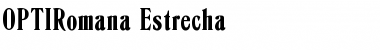 Download OPTIRomana-Estrecha Regular Font Title Preview