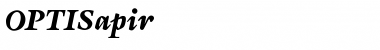 Download OPTISapir Regular Font Title Preview