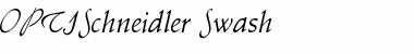 Download OPTISchneidler-Swash Regular Font Title Preview