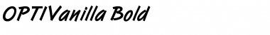 Download OPTIVanilla-Bold Regular Font Title Preview