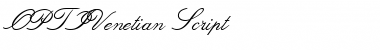 Download OPTIVenetian Regular Font Title Preview